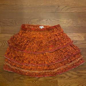 Poupette St Barth Ruffle Mini Skirt XS